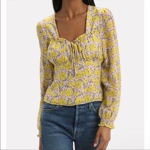 Intermix Yellow Floral Top